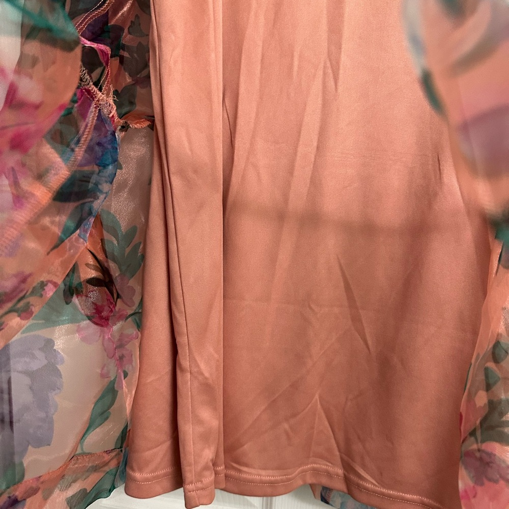 Sweet serenade Floral Organza Mini Dress - Picture 5 of 9